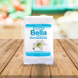 Toallas desmaquillantes Ecco Bella 30 pzas