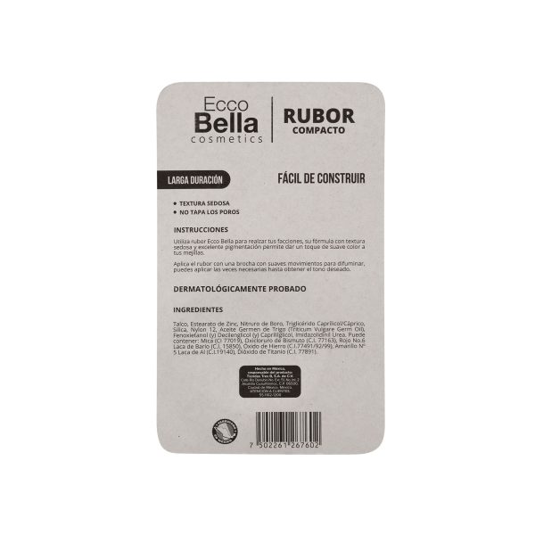 Rubor Suave compacto Ecco Bella - Image 4